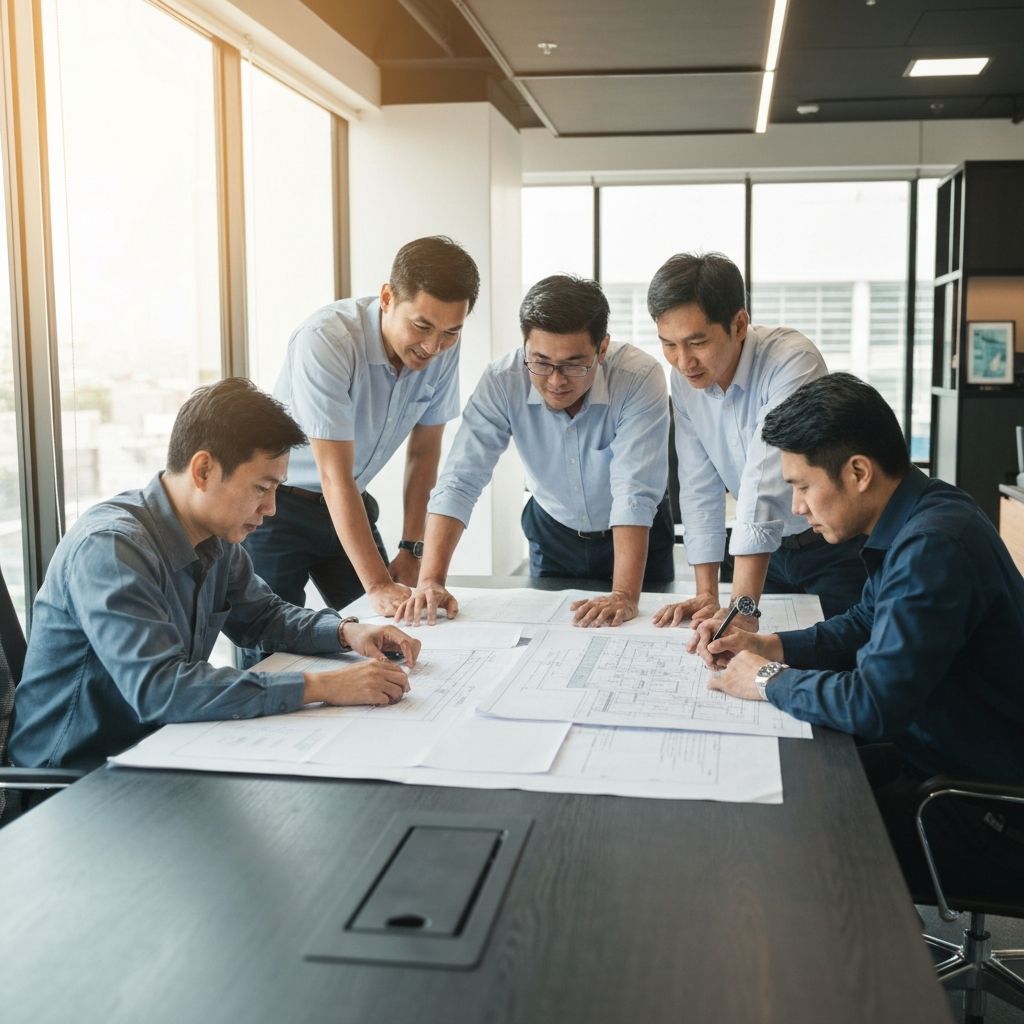 The Ventpro engineering team in the office